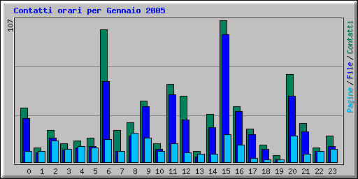 Contatti orari per Gennaio 2005